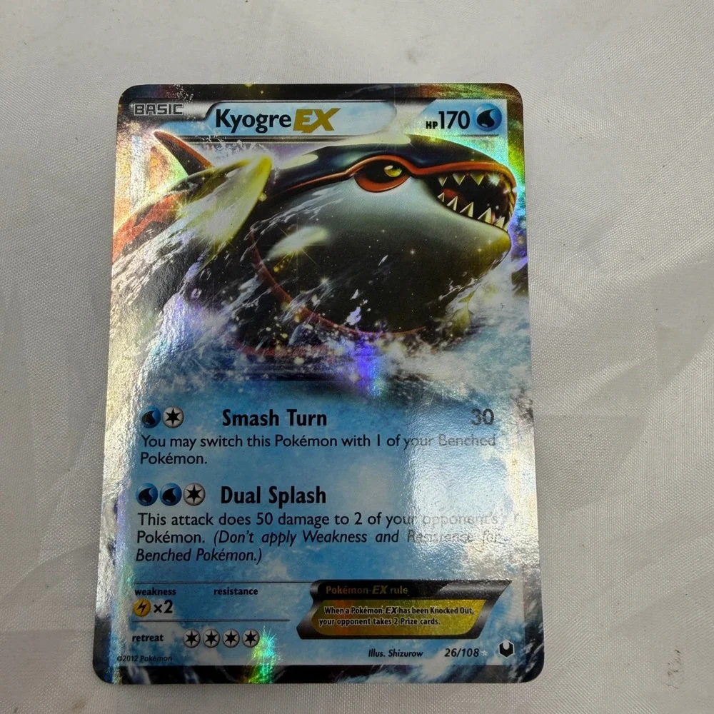 Pokemon Kyogre EX 26/108 Dark Explorers Holo Rare Black & White 2012 Card